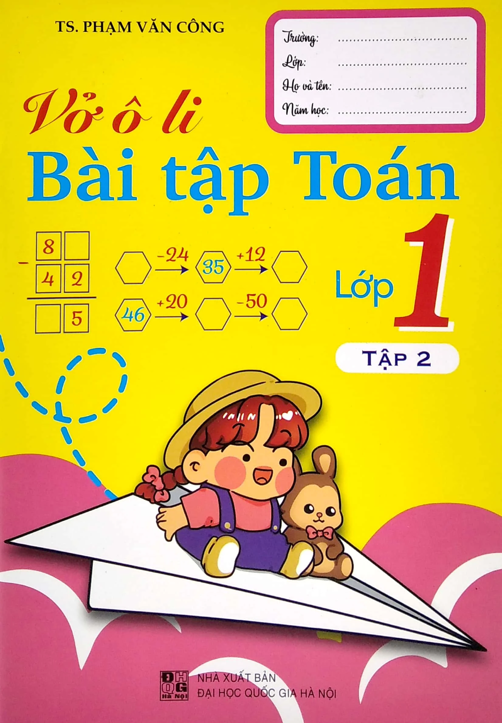 Vở ô li bài tập Toán Lớp 1 Tập 2 0